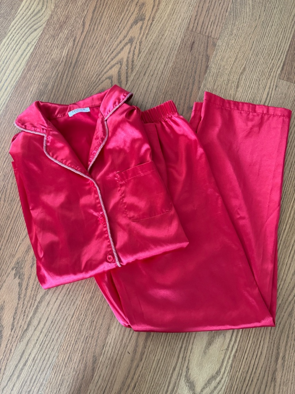 Silky Red Women's Pajama Set